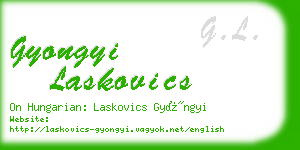 gyongyi laskovics business card